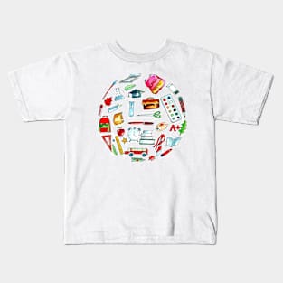 Back to School Realistic Object Kids T-Shirt